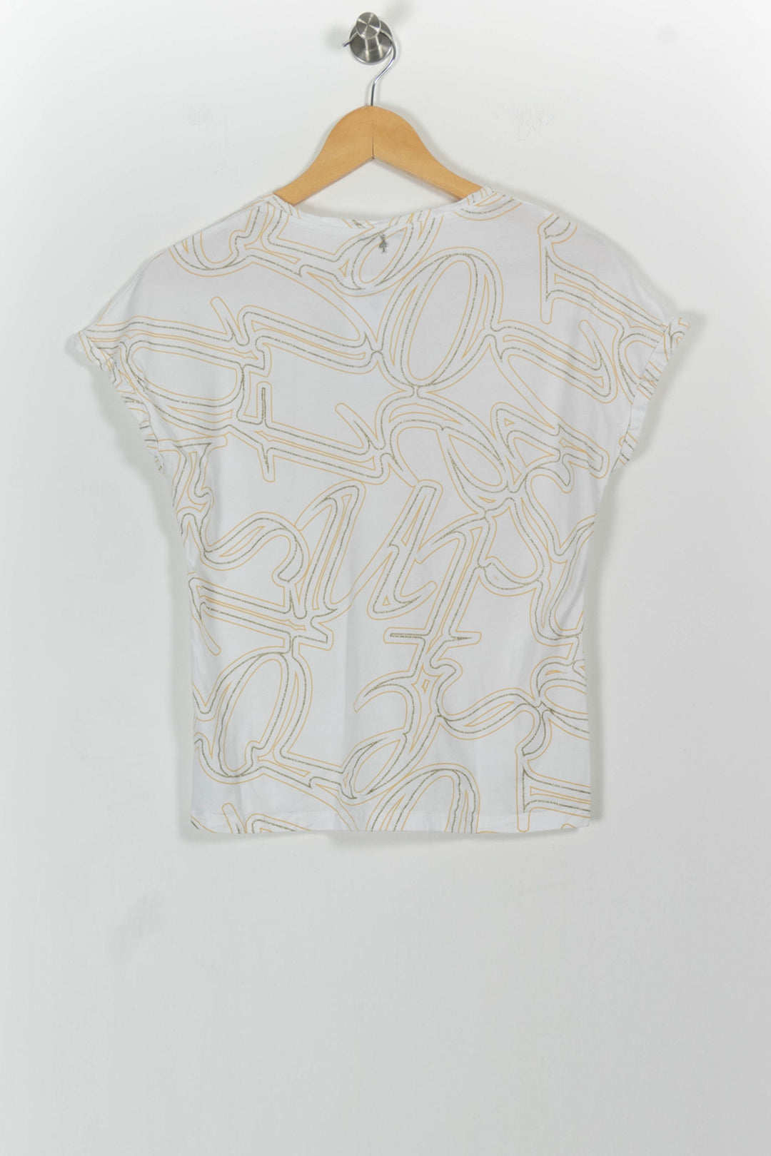 Tee-shirt Blanc et Beige - Taille S/36 de la marque One Step | PARAD102171 - Vendu par Paradigme - Image 4