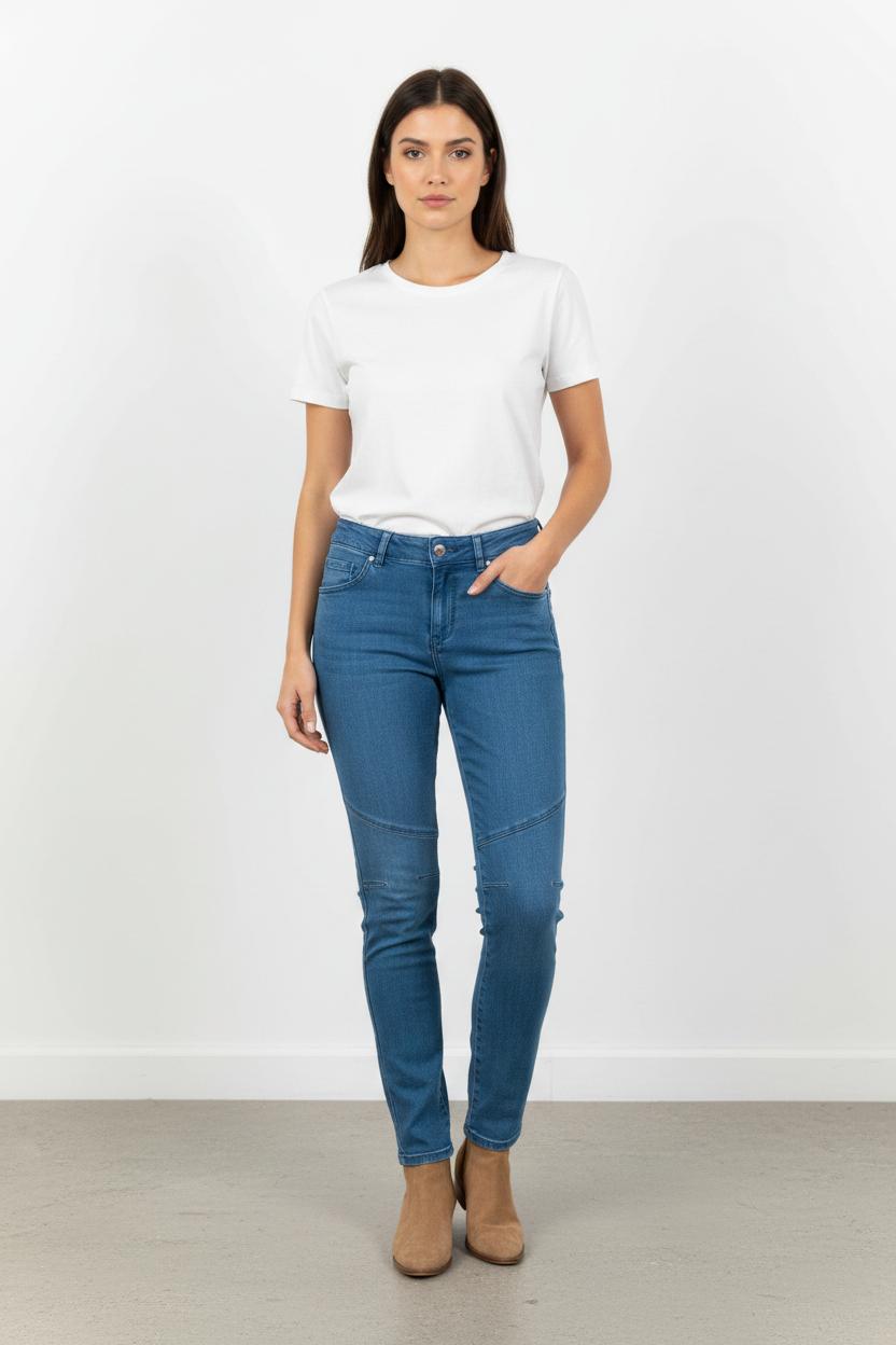 Jean Slim Bleu - Taille M/38 de la marque One Step | PARAD102172 - Vendu par Paradigme - Image 1