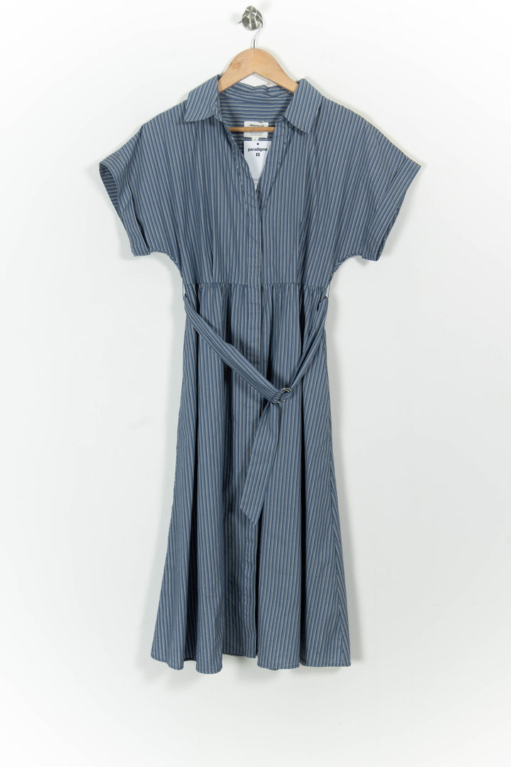 Robe Chemisier Bleu - Taille S/36 de la marque Maison 123 | PARAD102173 - Vendu par Paradigme - Image 2