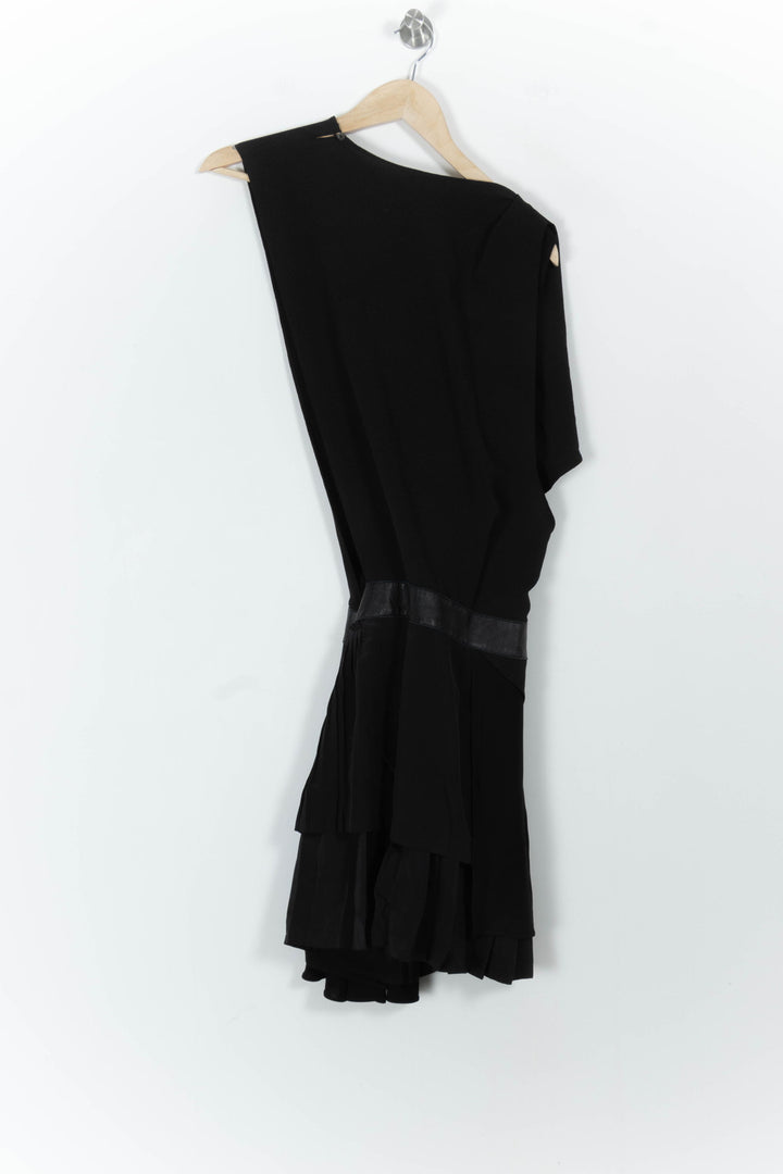 Robe Asymétrique Noire - Taille M/38 de la marque Vanessa Bruno | PARAD102177 - Vendu par Paradigme - Image 4