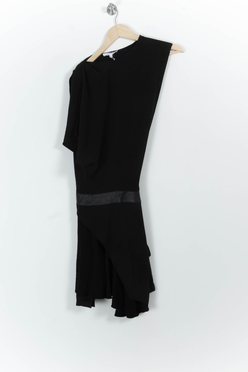 Robe Asymétrique Noire - Taille M/38 de la marque Vanessa Bruno | PARAD102177 - Vendu par Paradigme - Image 2