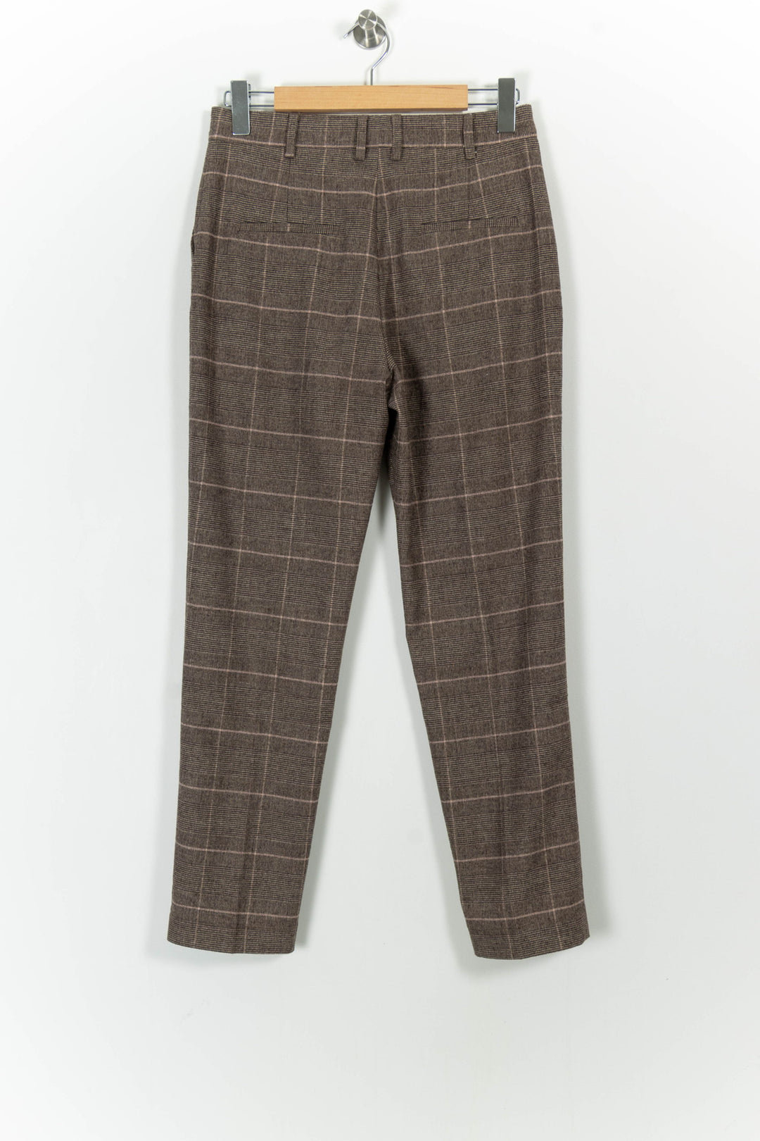 Pantalon Carreaux Marron et Beige - Taille M/38 de la marque Pablo | PARAD102181 - Vendu par Paradigme - Image 4