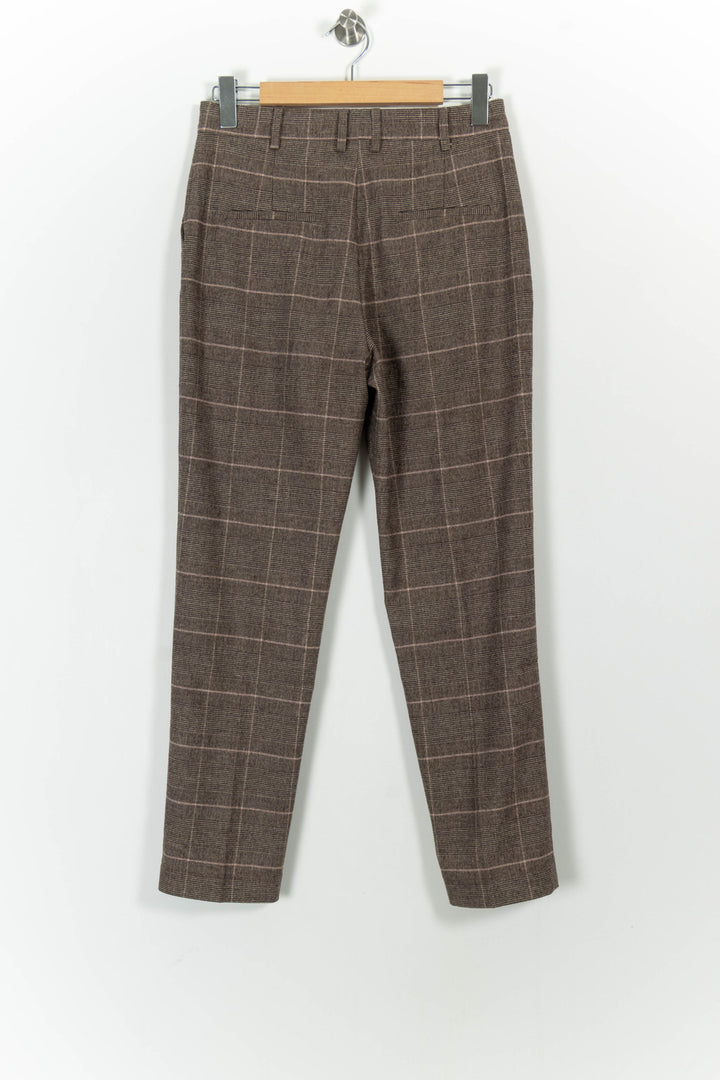 Pantalon Carreaux Marron et Beige - Taille M/38 de la marque Pablo | PARAD102181 - Vendu par Paradigme - Image 4