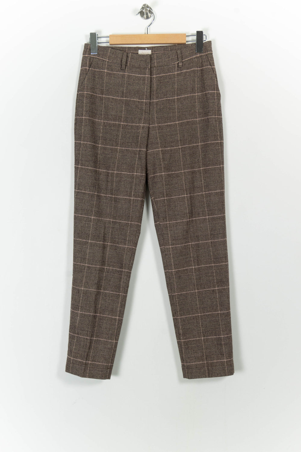 Pantalon Carreaux Marron et Beige - Taille M/38 de la marque Pablo | PARAD102181 - Vendu par Paradigme - Image 2
