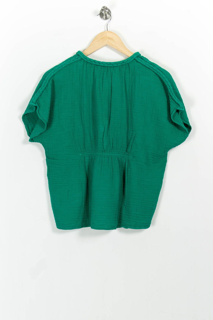 Blouse Verte - Taille M/38 de la marque La Fée Maraboutée | PARAD102182 - Vendu par Paradigme - Image 4