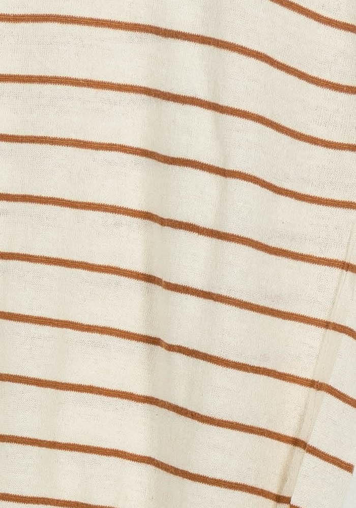 Tee-shirt Beige et Marron - Taille XS/34 de la marque La Fée Maraboutée | PARAD102185 - Vendu par Paradigme - Image 3