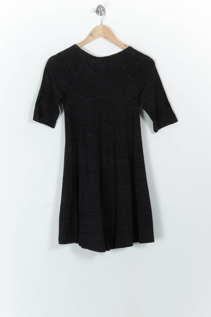 Robe Midi Grise - Taille XS/34 de la marque Ganni | PARAD102187 - Vendu par Paradigme - Image 4