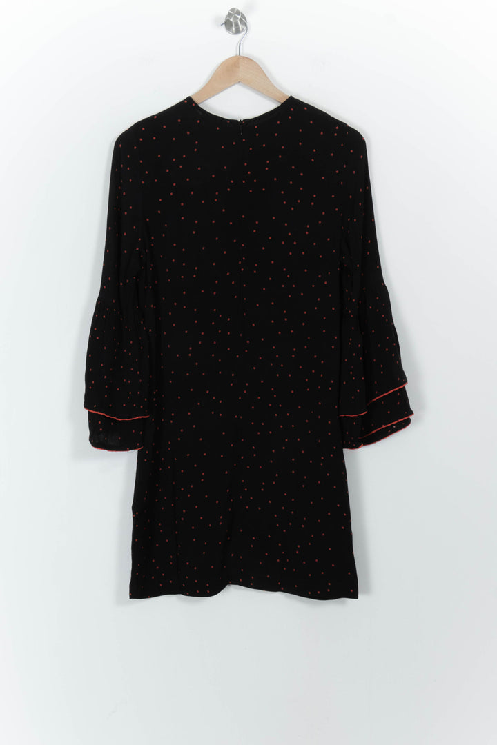 Robe Noire à Pois Rouges - Taille XS/34 de la marque Ganni | PARAD102191 - Vendu par Paradigme - Image 4