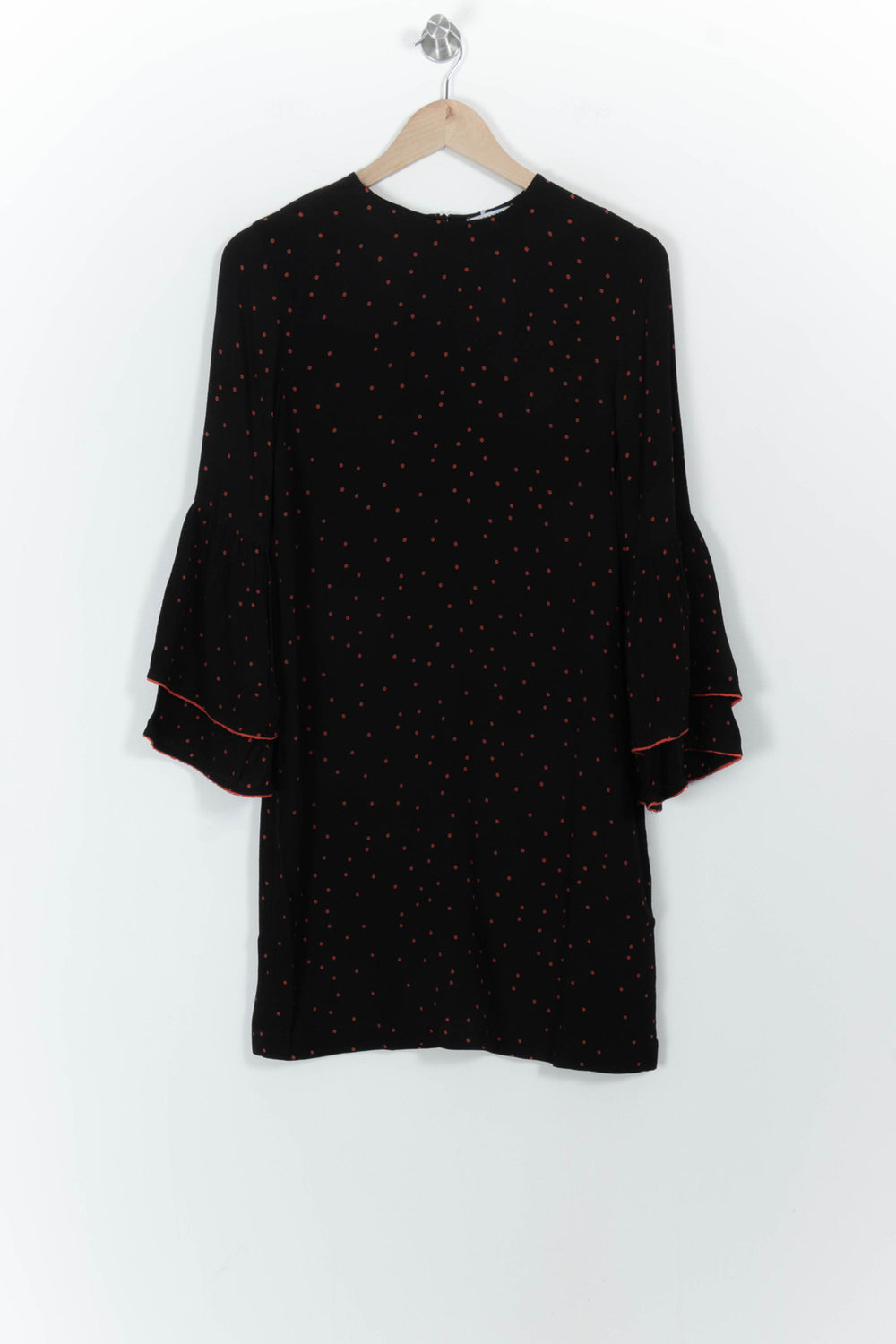 Robe Noire à Pois Rouges - Taille XS/34 de la marque Ganni | PARAD102191 - Vendu par Paradigme - Image 2