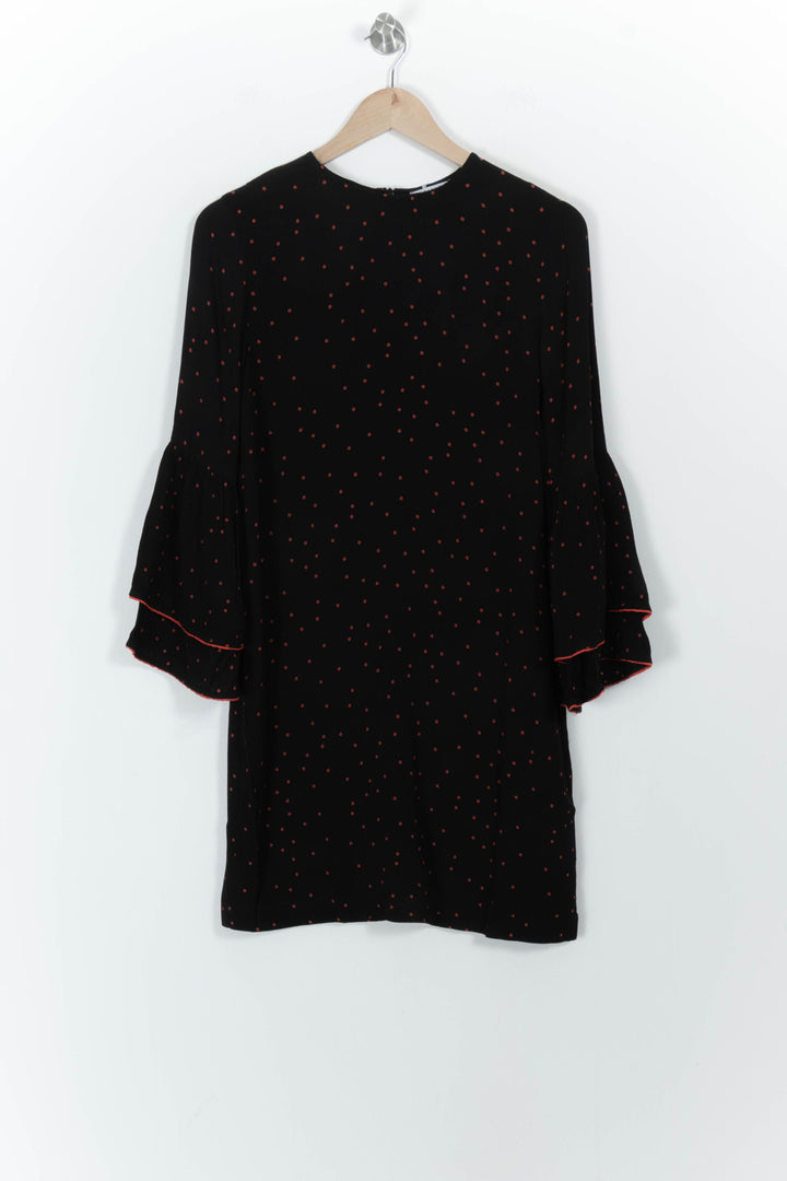 Robe Noire à Pois Rouges - Taille XS/34 de la marque Ganni | PARAD102191 - Vendu par Paradigme - Image 2