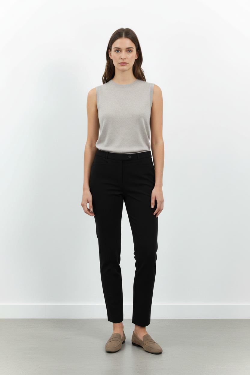 Pantalon Cigarette Noir - Taille XL/42 de la marque Maison 123 | PARAD102192 - Vendu par Paradigme - Image 1