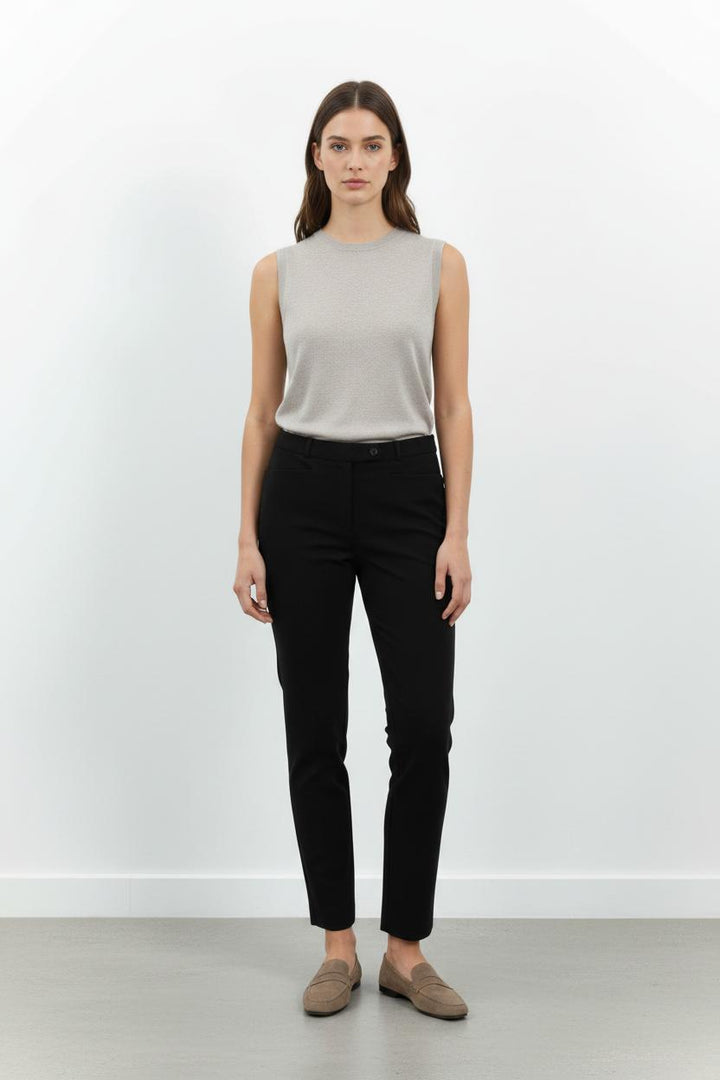 Pantalon Cigarette Noir - Taille XL/42 de la marque Maison 123 | PARAD102192 - Vendu par Paradigme - Image 1