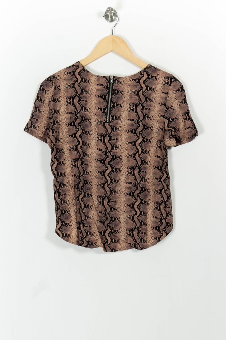 Blouse Marron et Noir - Taille M/38 de la marque ba&sh | PARAD102194 - Vendu par Paradigme - Image 4