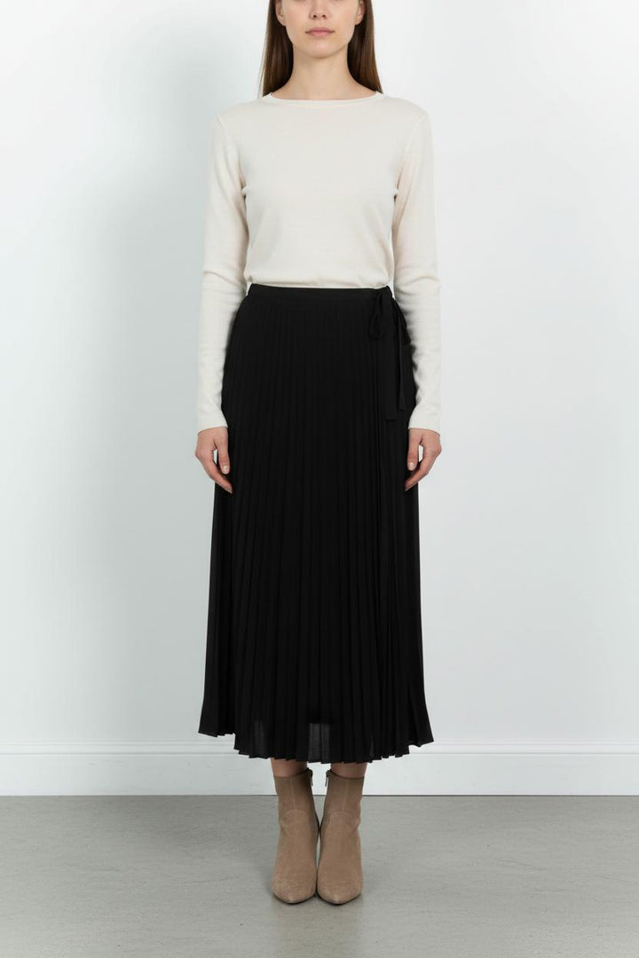 Jupe Plissée Noire - Taille S/36 de la marque Sézane | PARAD102200 - Vendu par Paradigme - Image 1