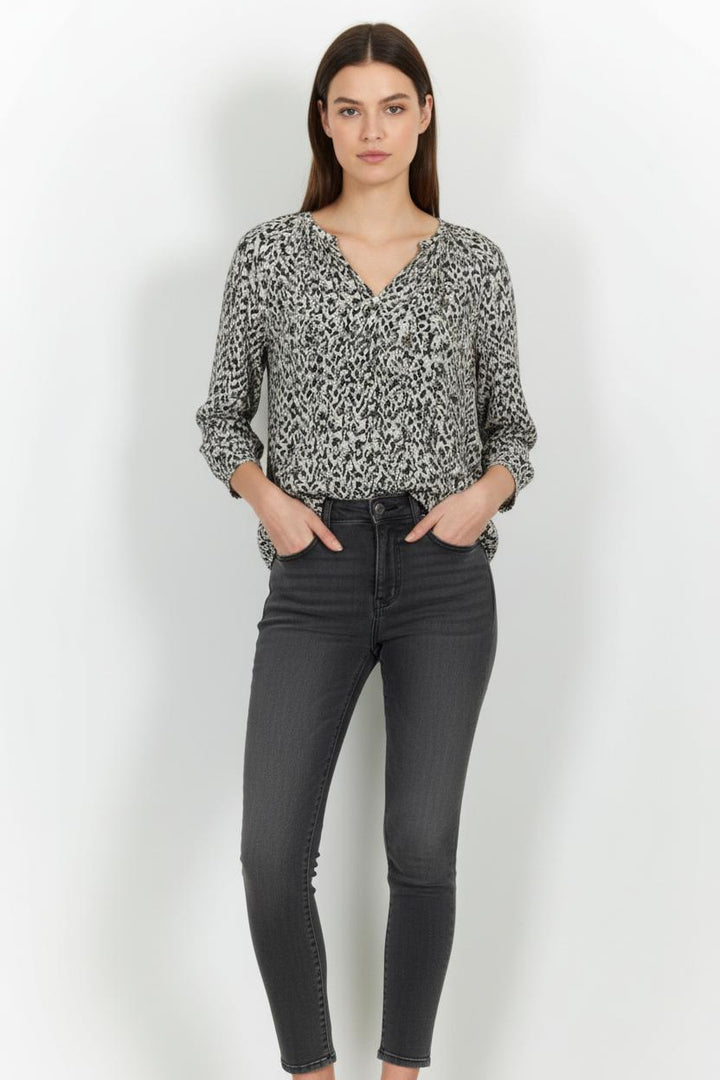 Blouse Noire et Blanche - Taille S/36 de la marque Comptoir des Cotonniers | PARAD102201 - Vendu par Paradigme - Image 1