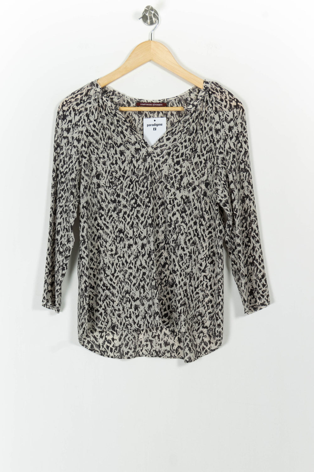 Blouse Noire et Blanche - Taille S/36 de la marque Comptoir des Cotonniers | PARAD102201 - Vendu par Paradigme - Image 2