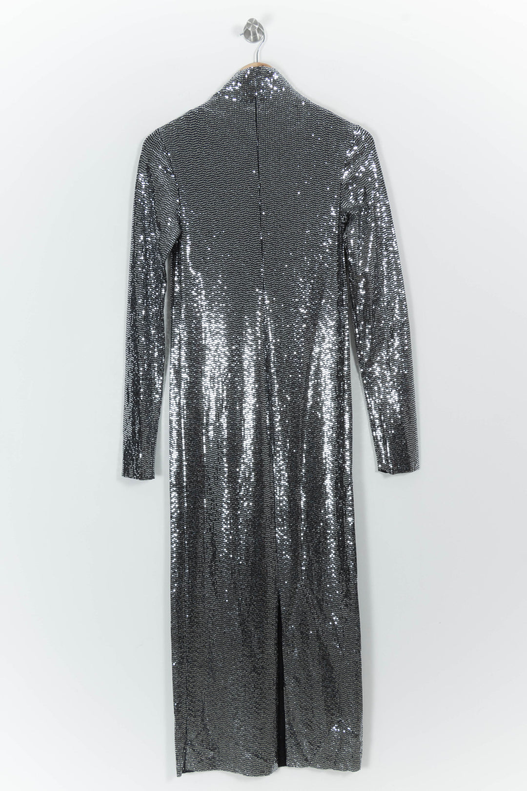 Robe Longue Argentée - Taille M/38 de la marque Maje | PARAD102202 - Vendu par Paradigme - Image 4