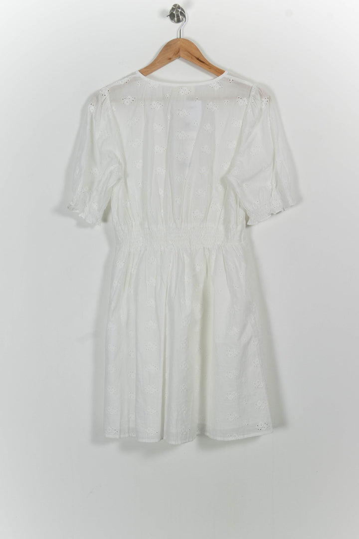 Robe Brodée Blanche - Taille M/38 de la marque Grace & Mila | PARAD102203 - Vendu par Paradigme - Image 4