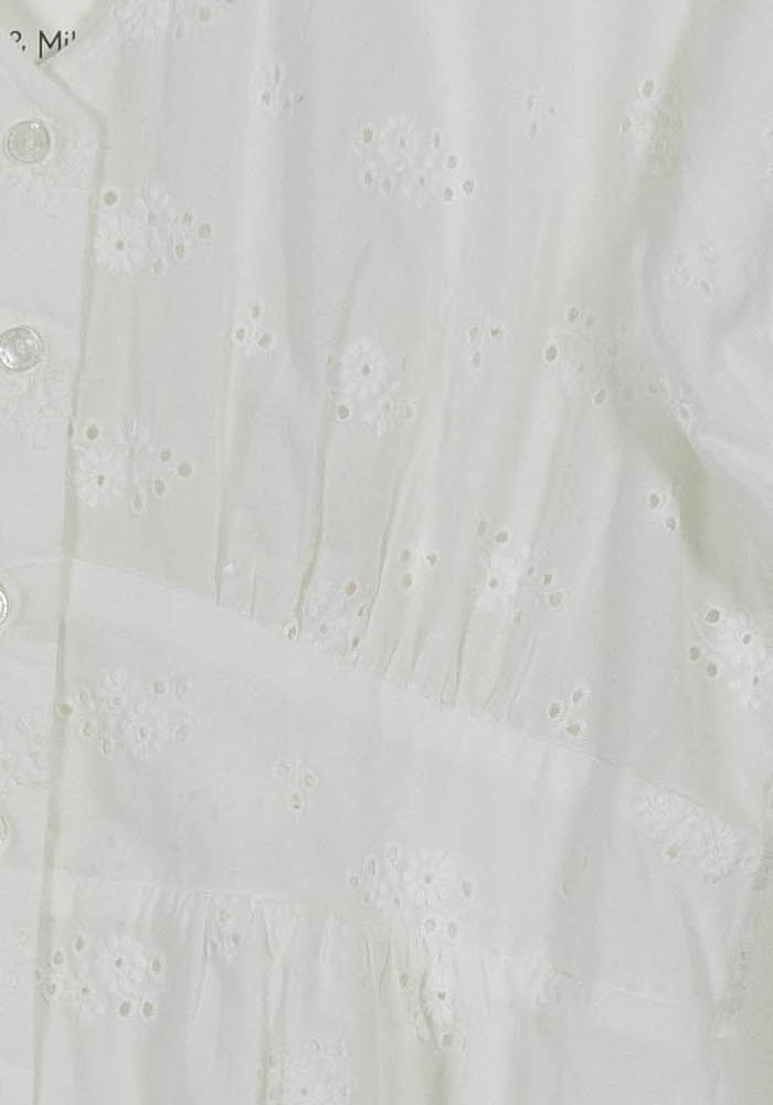 Robe Brodée Blanche - Taille M/38 de la marque Grace & Mila | PARAD102203 - Vendu par Paradigme - Image 3