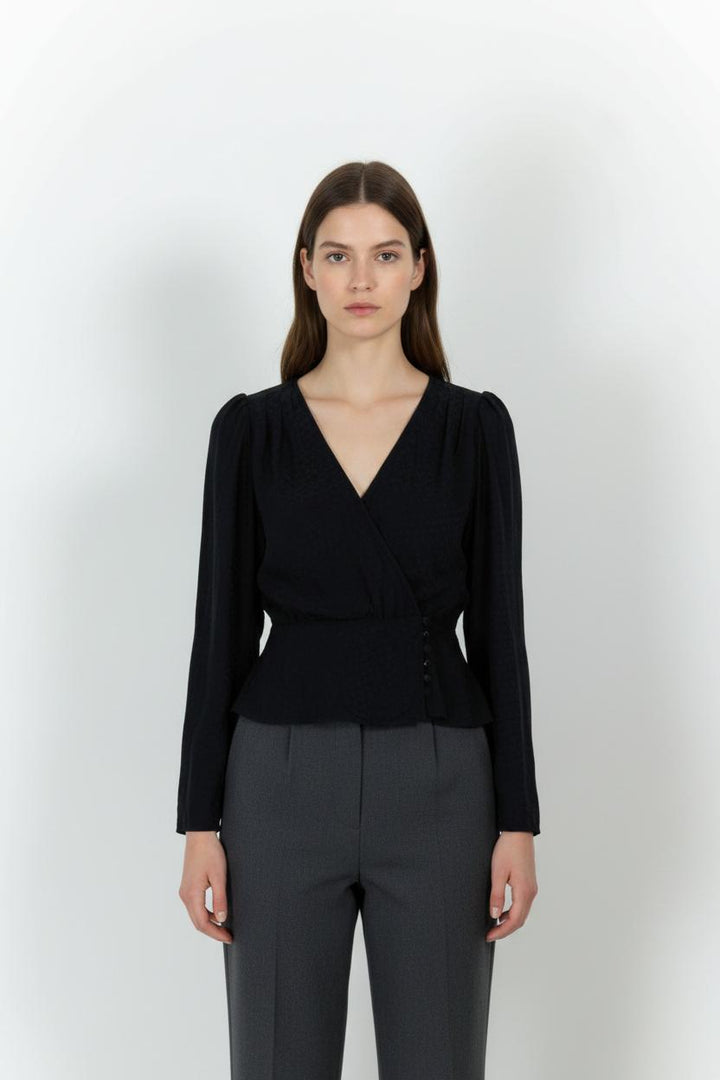 Blouse Bleue - Taille L/40 de la marque The Kooples | PARAD102204 - Vendu par Paradigme - Image 1