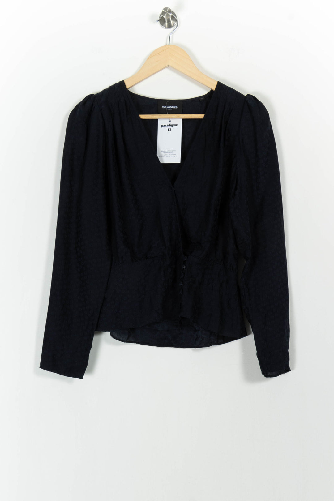 Blouse Bleue - Taille L/40 de la marque The Kooples | PARAD102204 - Vendu par Paradigme - Image 2