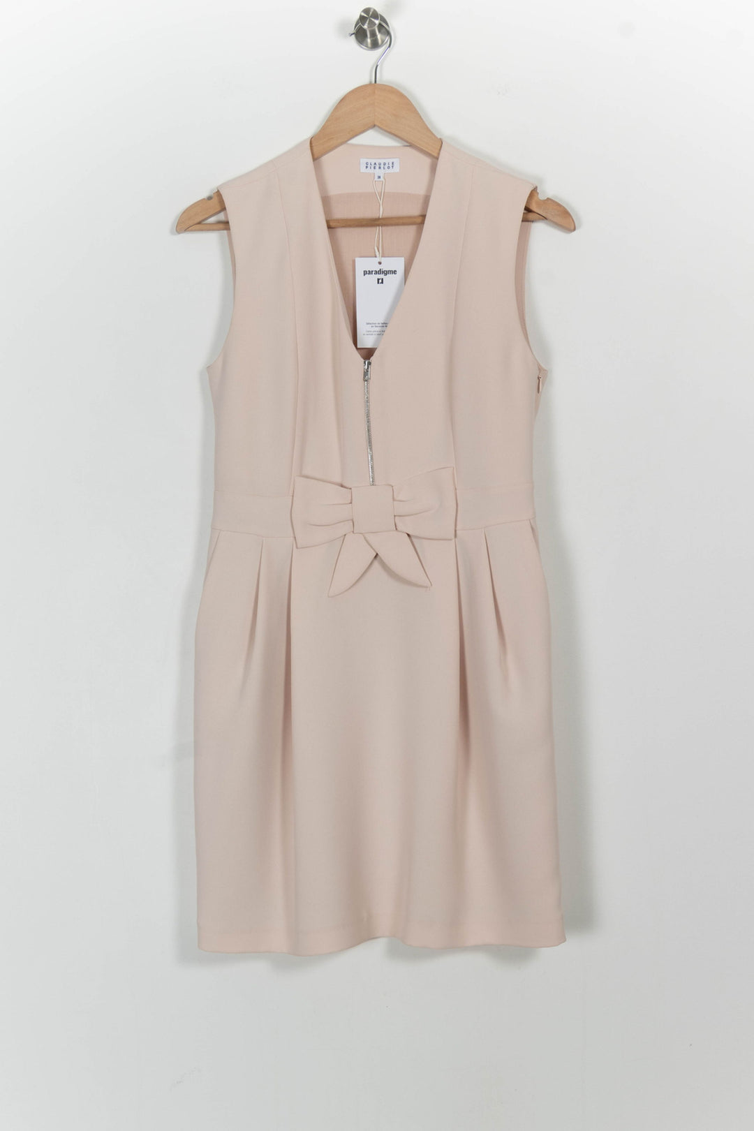 Robe Sans Manches Rose - Taille M/38 de la marque Claudie Pierlot | PARAD102210 - Vendu par Paradigme - Image 2