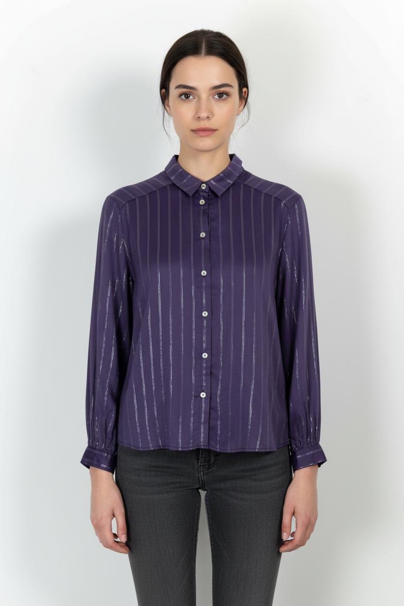 Chemise Violette - Taille S/36 de la marque Karl Marc John | PARAD102211 - Vendu par Paradigme - Image 1