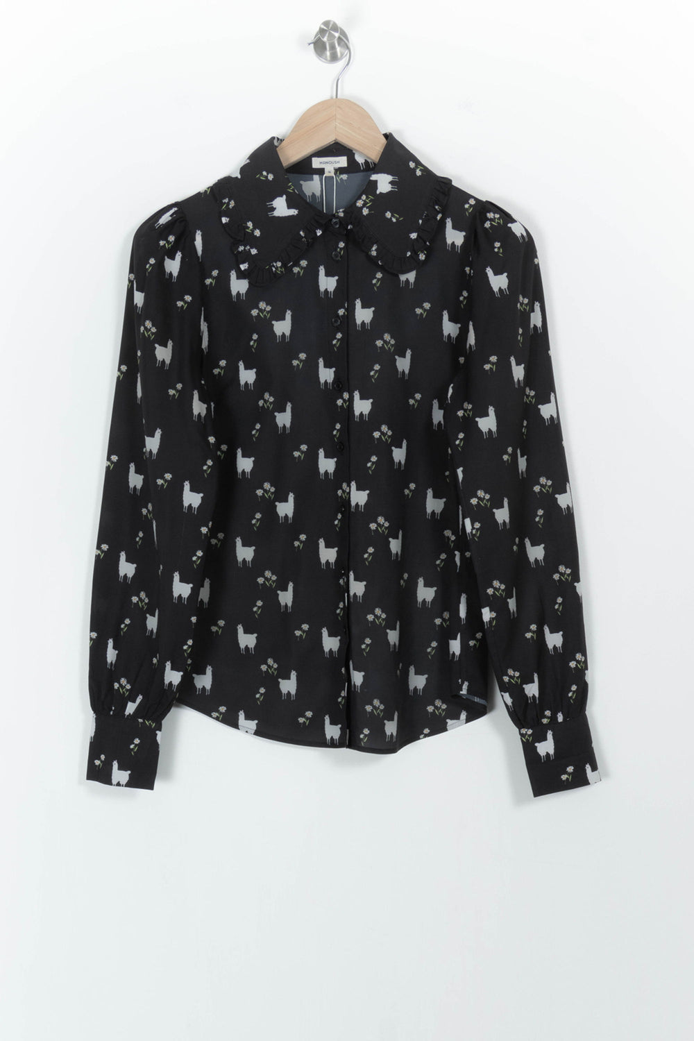 Chemise Noire et Blanche - Taille S/36 de la marque Manoush | PARAD102215 - Vendu par Paradigme - Image 2