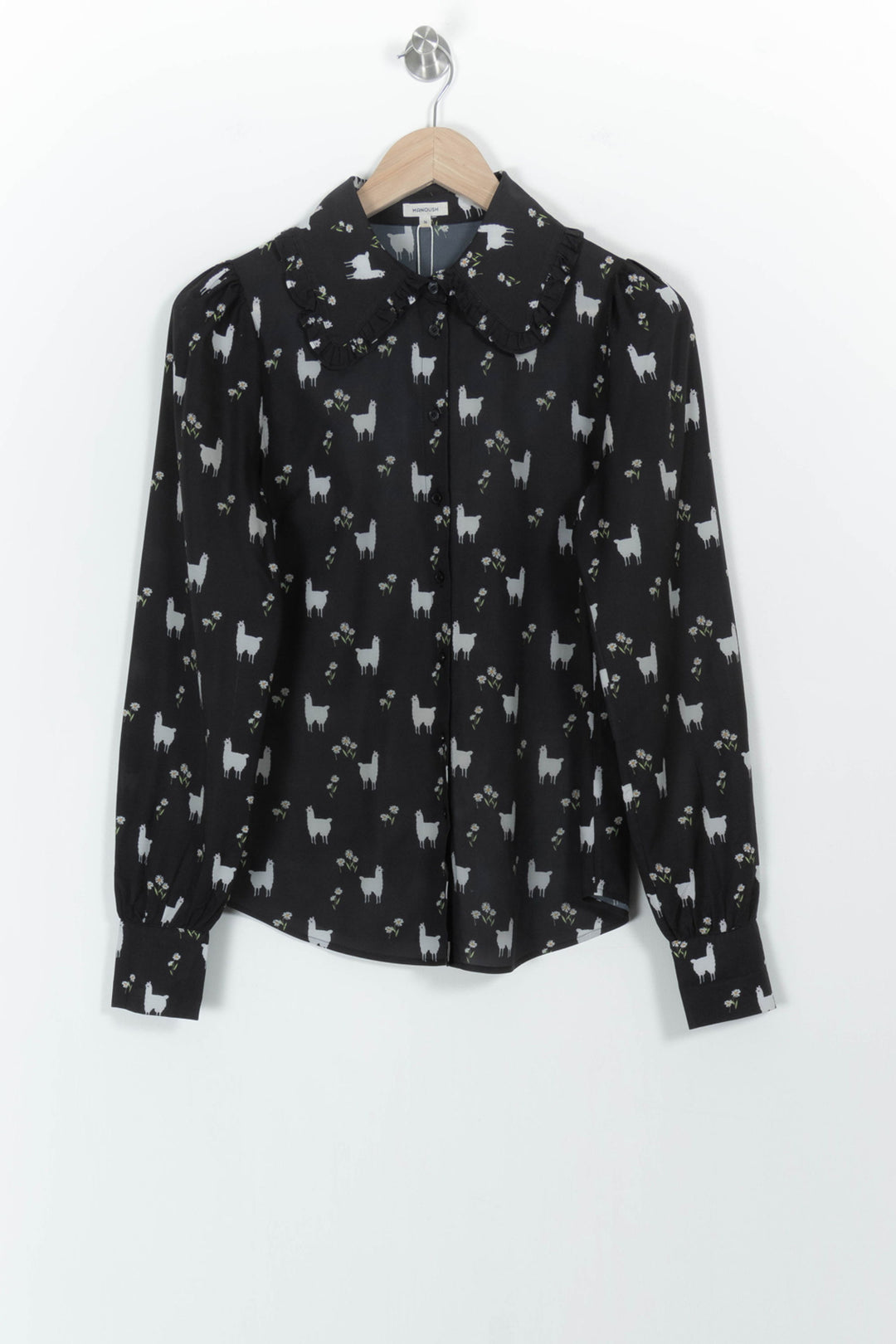 Chemise Noire et Blanche - Taille S/36 de la marque Manoush | PARAD102215 - Vendu par Paradigme - Image 2