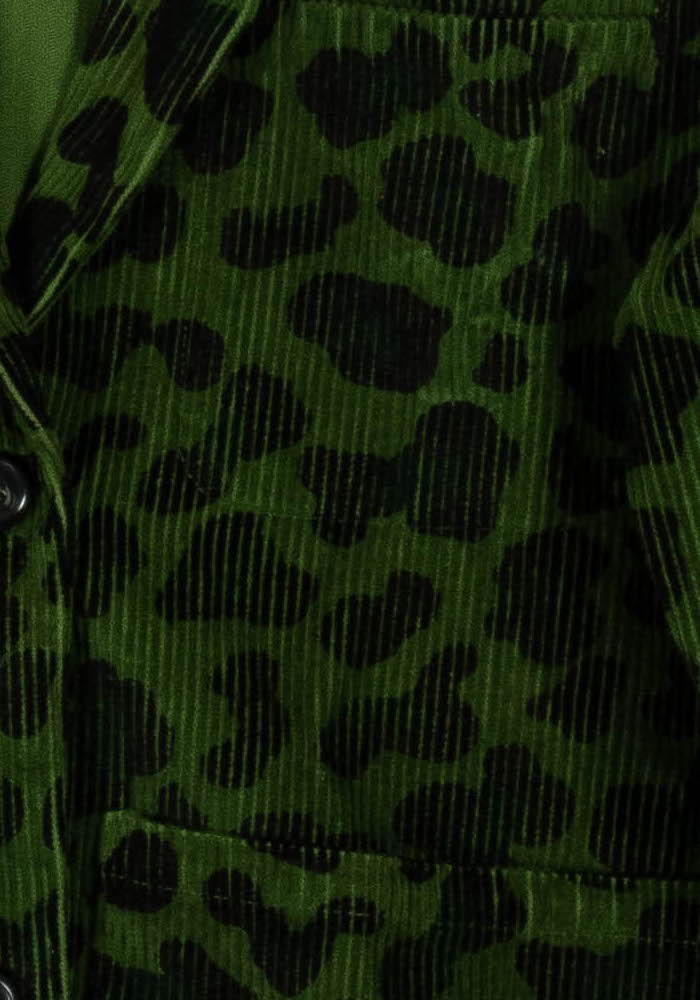 Blazer Vert et Noir - Taille S/36 de la marque Léon & Harper | PARAD102216 - Vendu par Paradigme - Image 3