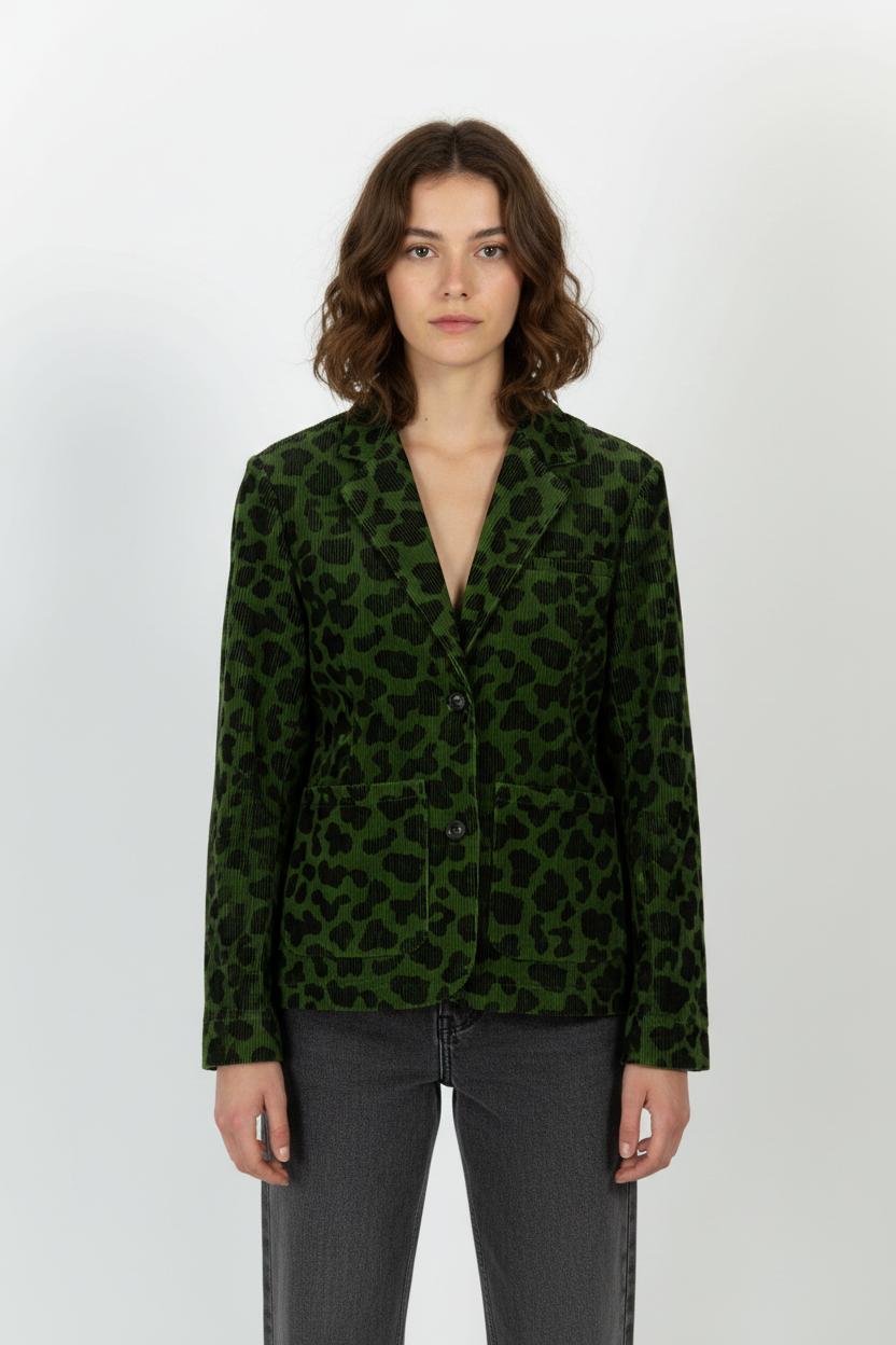 Blazer Vert et Noir - Taille S/36 de la marque Léon & Harper | PARAD102216 - Vendu par Paradigme - Image 1