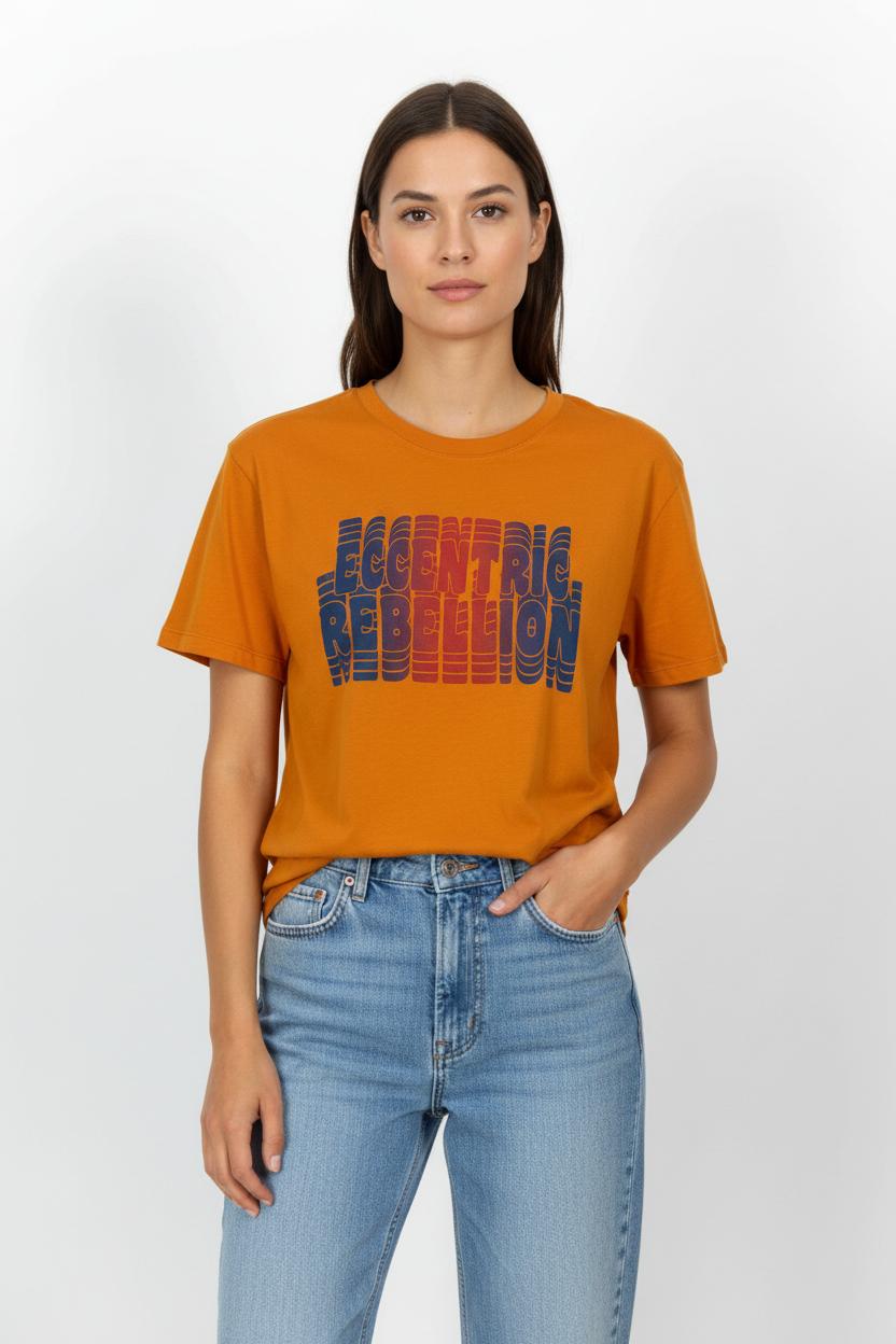 Tee-shirt Orange - Taille M/38 de la marque Bérénice | PARAD102218 - Vendu par Paradigme - Image 1