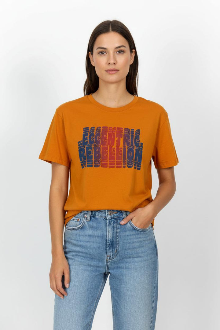 Tee-shirt Orange - Taille M/38 de la marque Bérénice | PARAD102218 - Vendu par Paradigme - Image 1