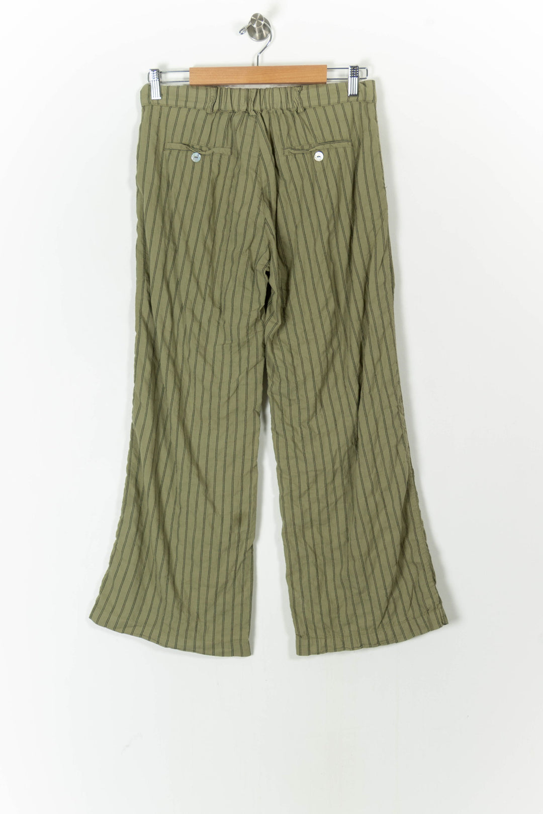 Pantalon Vert à Rayures - Taille S/36 de la marque Emile & Ida | PARAD102223 - Vendu par Paradigme - Image 4