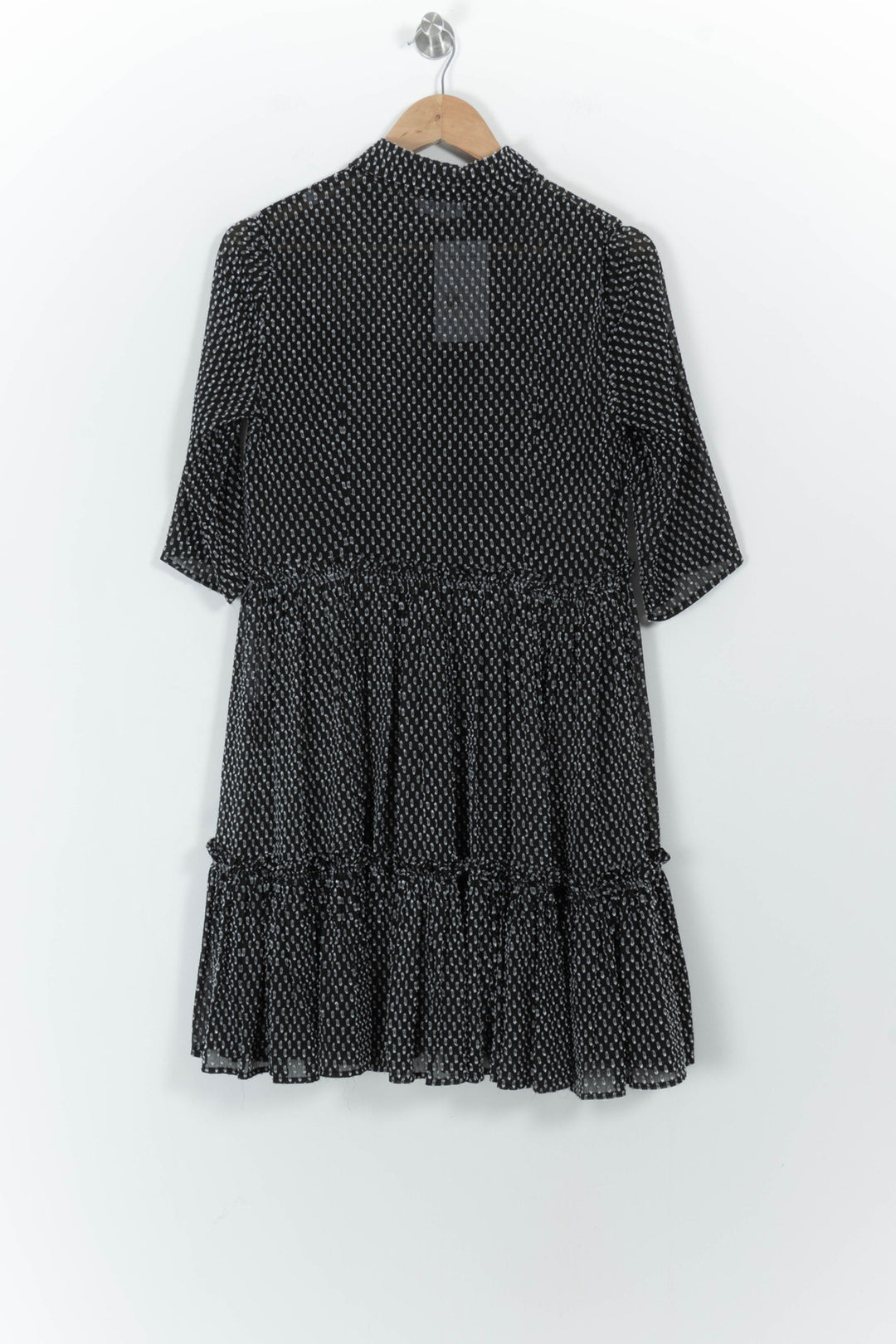 Robe Courte Noire et Blanche - Taille M/38 de la marque Claudie Pierlot | PARAD102226 - Vendu par Paradigme - Image 4