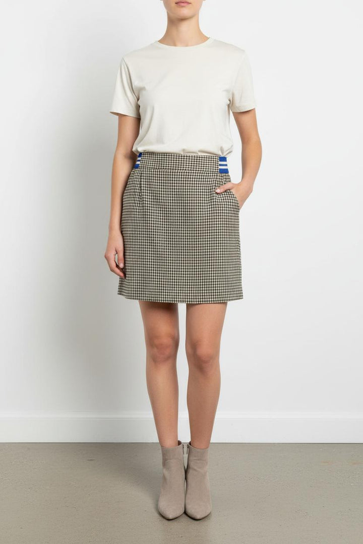 Jupe Courte Beige et Noir - Taille S/36 de la marque Bellerose | PARAD102229 - Vendu par Paradigme - Image 1