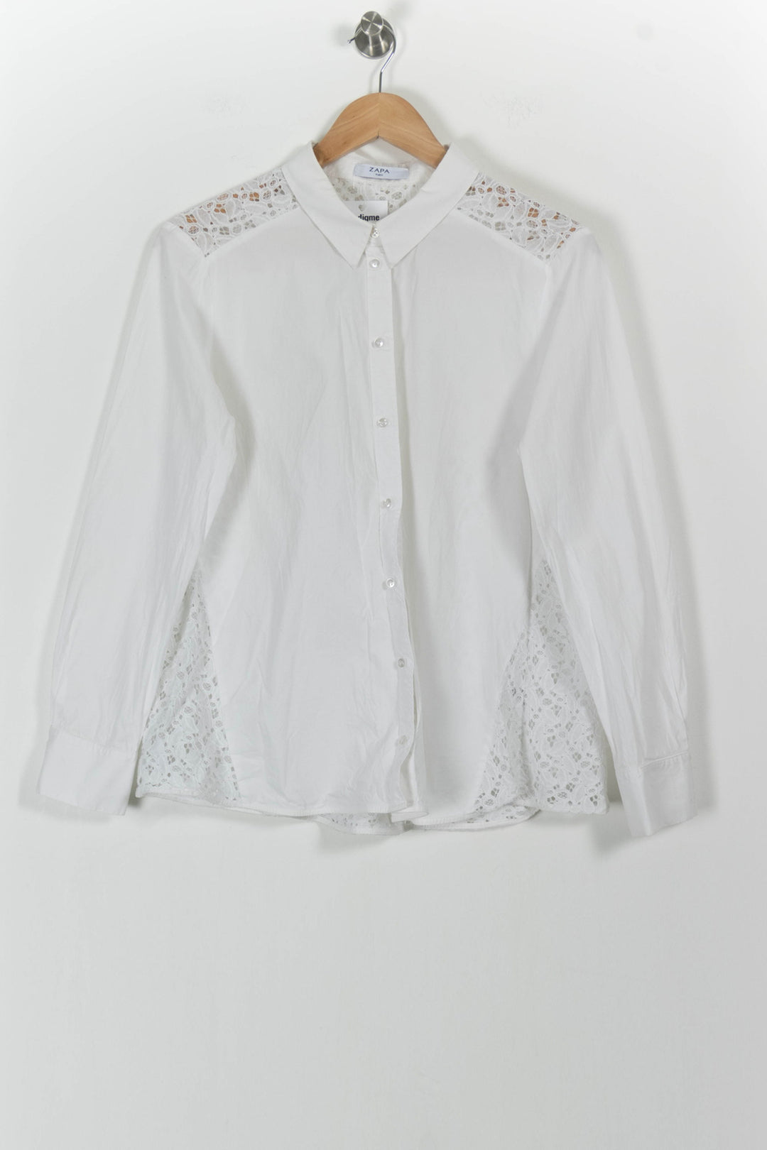 Chemise Blanche - Taille M/38 de la marque ZAPA | PARAD102230 - Vendu par Paradigme - Image 2