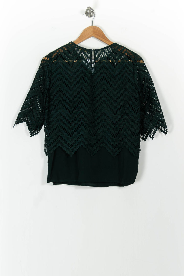 Blouse Verte - Taille M/38 de la marque Maje | PARAD102233 - Vendu par Paradigme - Image 4