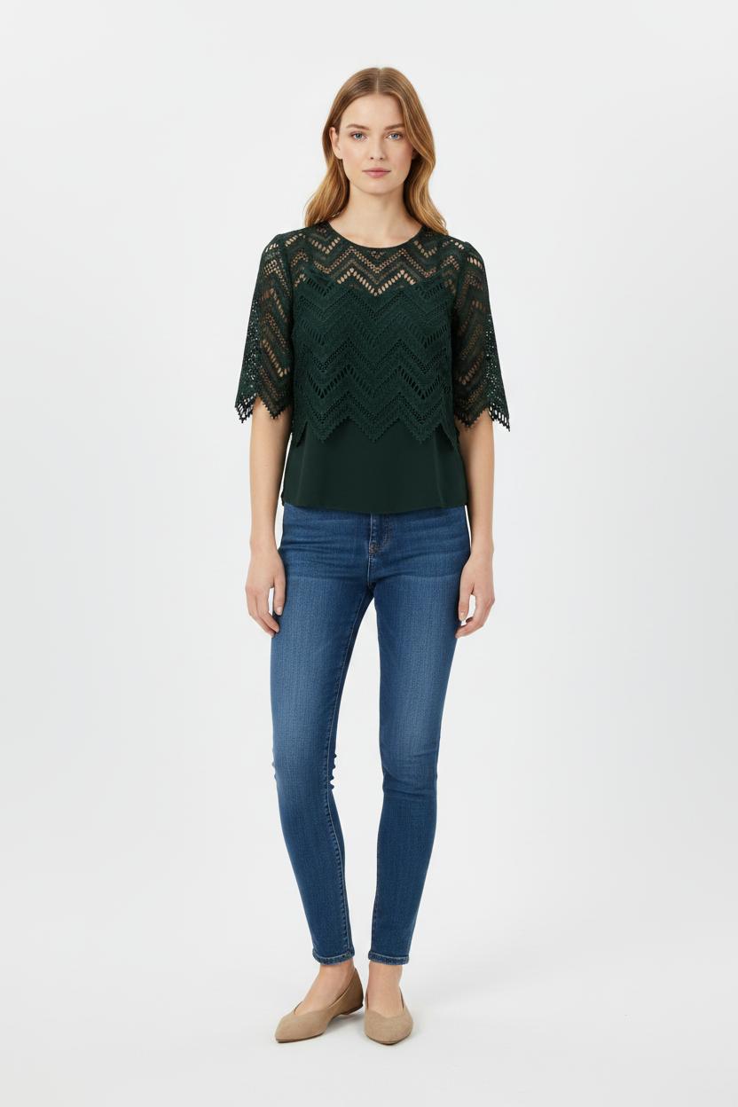 Blouse Verte - Taille M/38 de la marque Maje | PARAD102233 - Vendu par Paradigme - Image 1