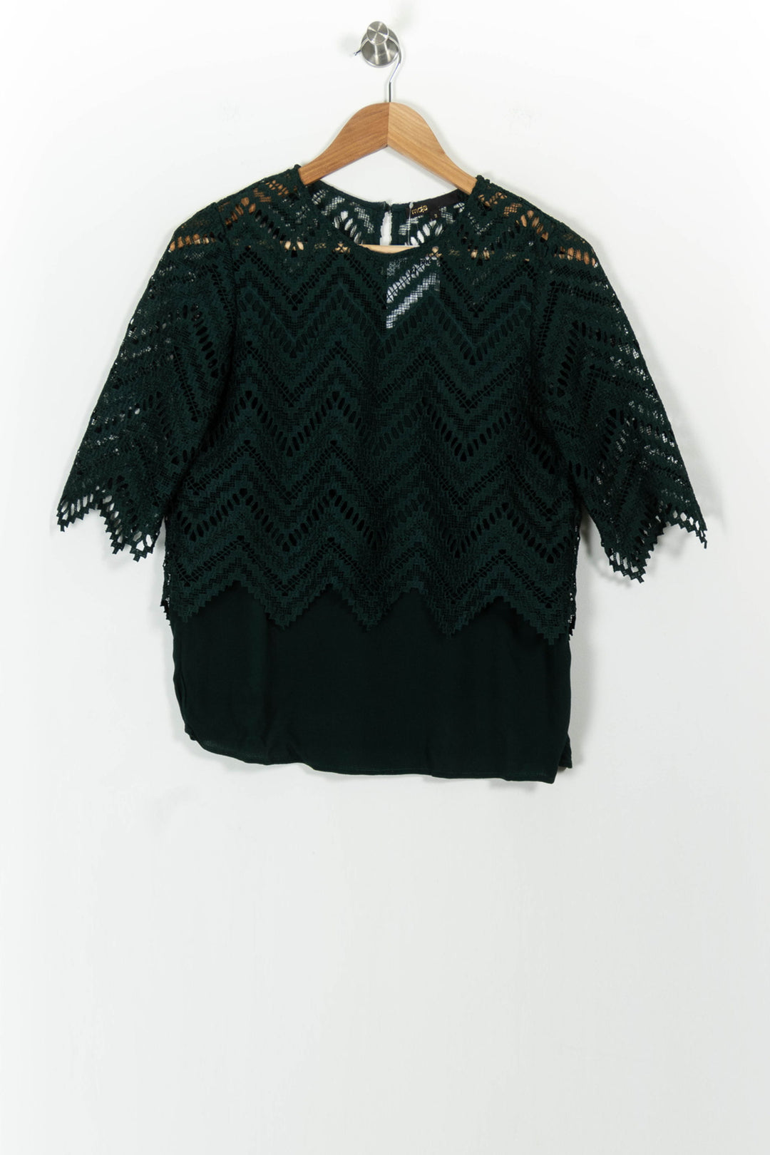Blouse Verte - Taille M/38 de la marque Maje | PARAD102233 - Vendu par Paradigme - Image 2