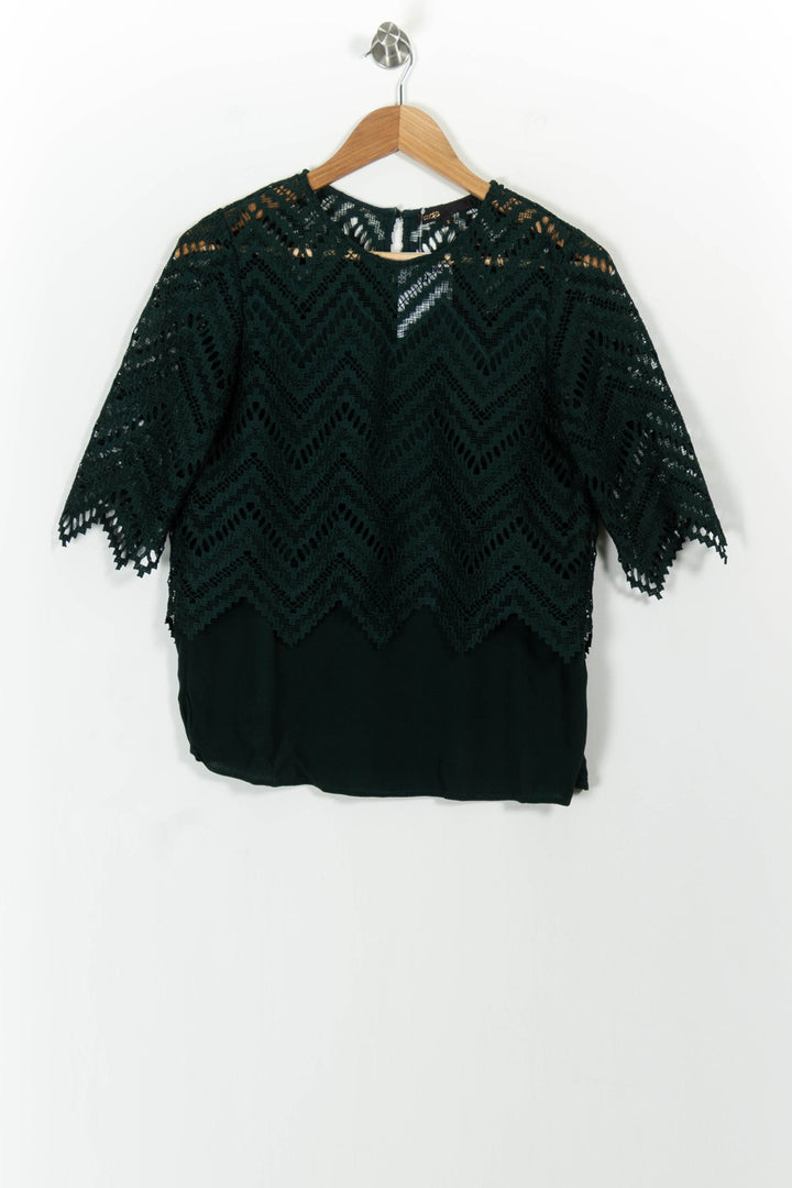 Blouse Verte - Taille M/38 de la marque Maje | PARAD102233 - Vendu par Paradigme - Image 2