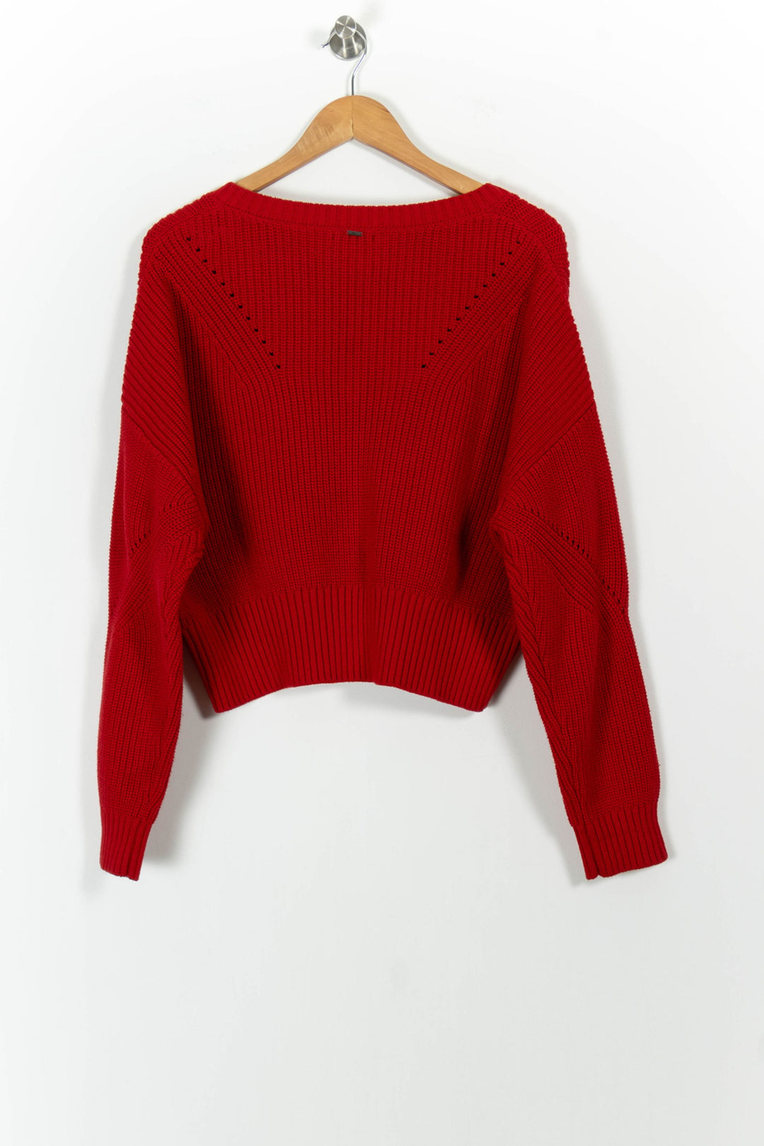 Pull Rouge - Taille S/36 de la marque IKKS | PARAD102235 - Vendu par Paradigme - Image 4