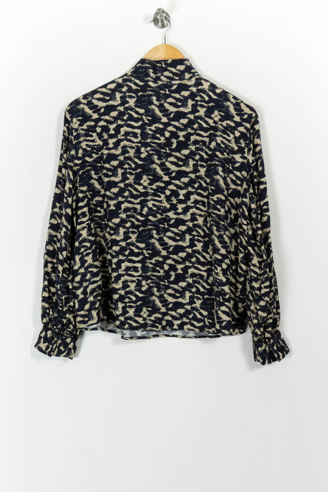 Blouse Noire et Beige - Taille S/36 de la marque ba&sh | PARAD102236 - Vendu par Paradigme - Image 4