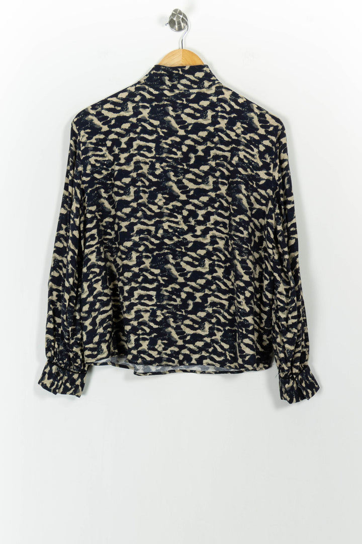 Blouse Noire et Beige - Taille S/36 de la marque ba&sh | PARAD102236 - Vendu par Paradigme - Image 4