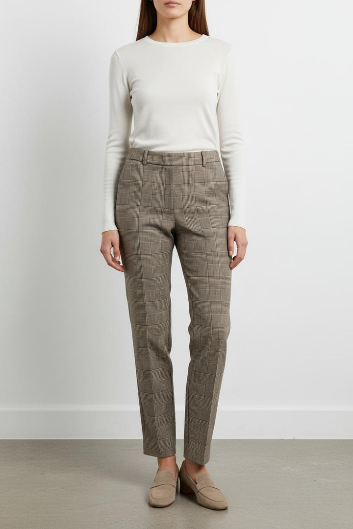 Pantalon À Carreaux Marron - Taille S/36 de la marque ZAPA | PARAD102238 - Vendu par Paradigme - Image 1