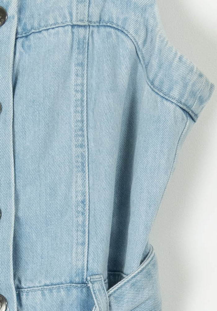 Robe en Jean Bleue - Taille M/38 de la marque ZAPA | PARAD102239 - Vendu par Paradigme - Image 3