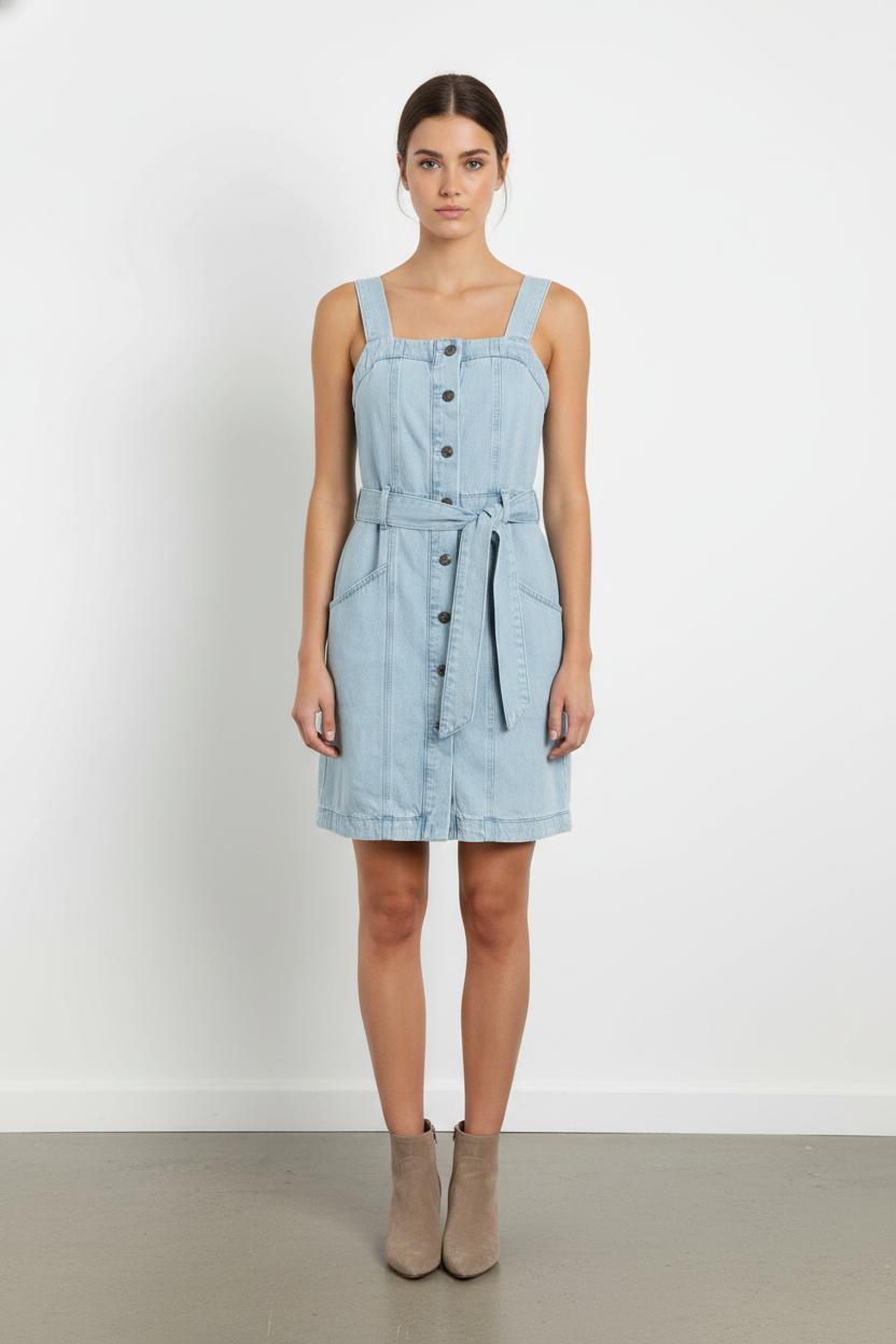 Robe en Jean Bleue - Taille M/38 de la marque ZAPA | PARAD102239 - Vendu par Paradigme - Image 1