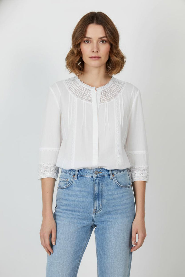 Blouse Blanche - Taille S/36 de la marque ZAPA | PARAD102241 - Vendu par Paradigme - Image 1