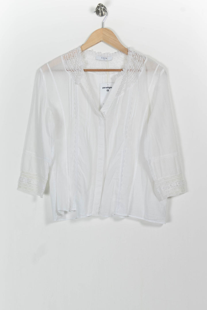 Blouse Blanche - Taille S/36 de la marque ZAPA | PARAD102241 - Vendu par Paradigme - Image 2