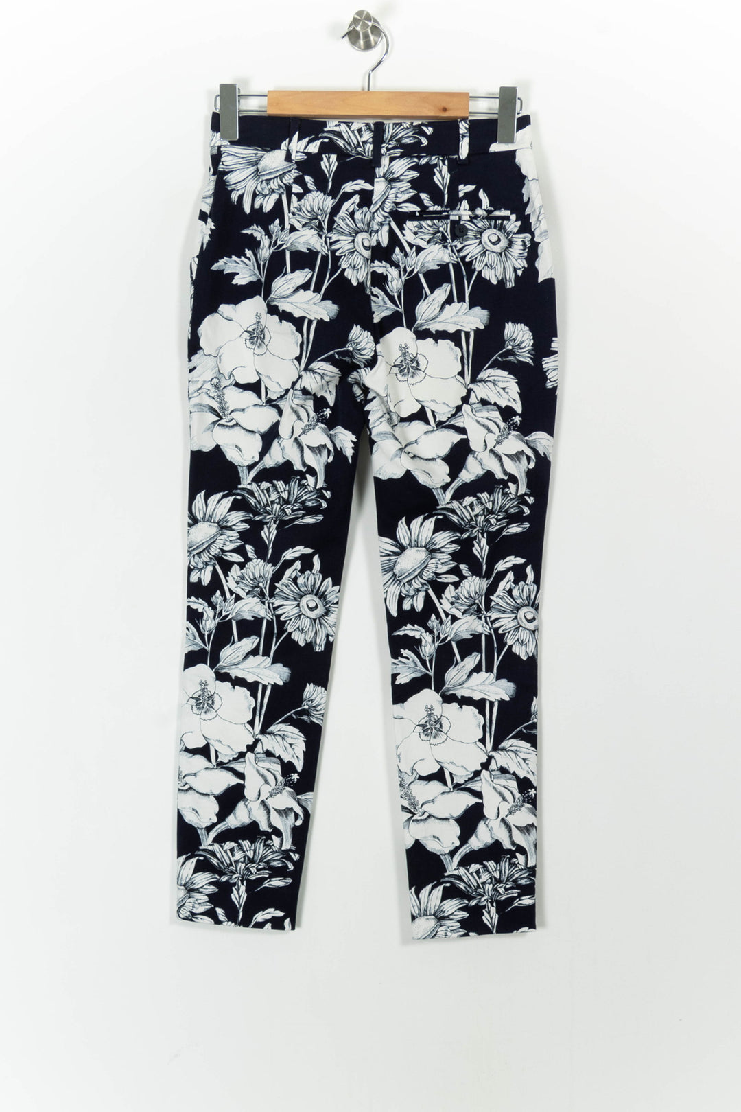 Pantalon Bleu et Blanc - Taille M/38 de la marque Max Mara | PARAD102244 - Vendu par Paradigme - Image 4